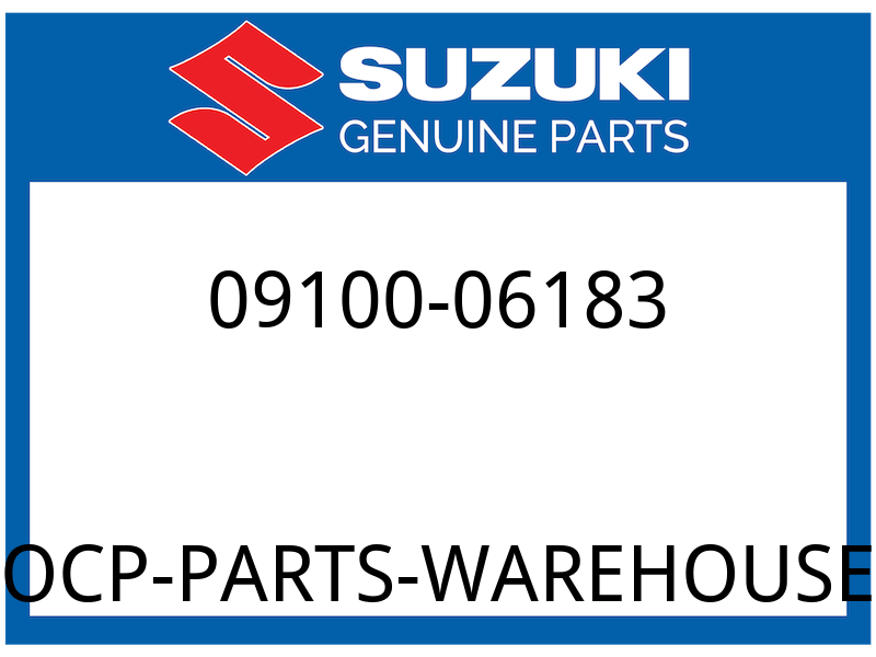 Suzuki OEM Part 09100-06183 BOLT,STRG ADJ U