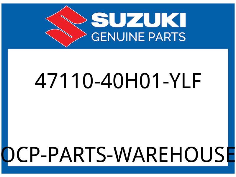 Suzuki OEM Part 47110-40H01-YLF COVER,SIDE,R(GR