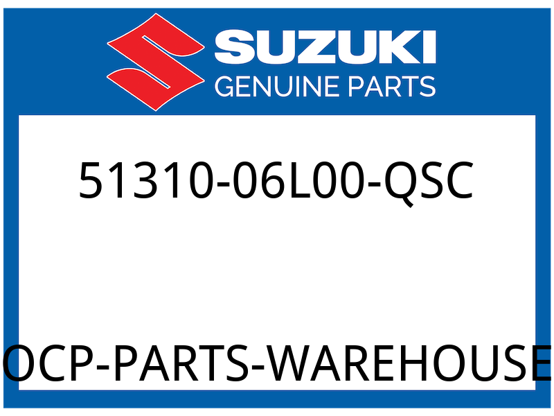 Suzuki OEM Part 51310-06L00-QSC .BRACKET,UPPER (SILVER)