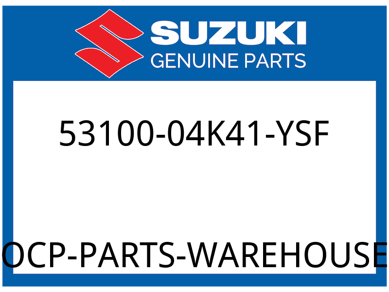 Suzuki OEM Part 53100-04K41-YSF FENDER,FRONT(BL