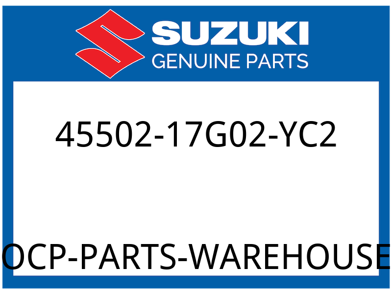 Suzuki OEM Part 45502-17G02-YC2 COVER,SEAT TAIL