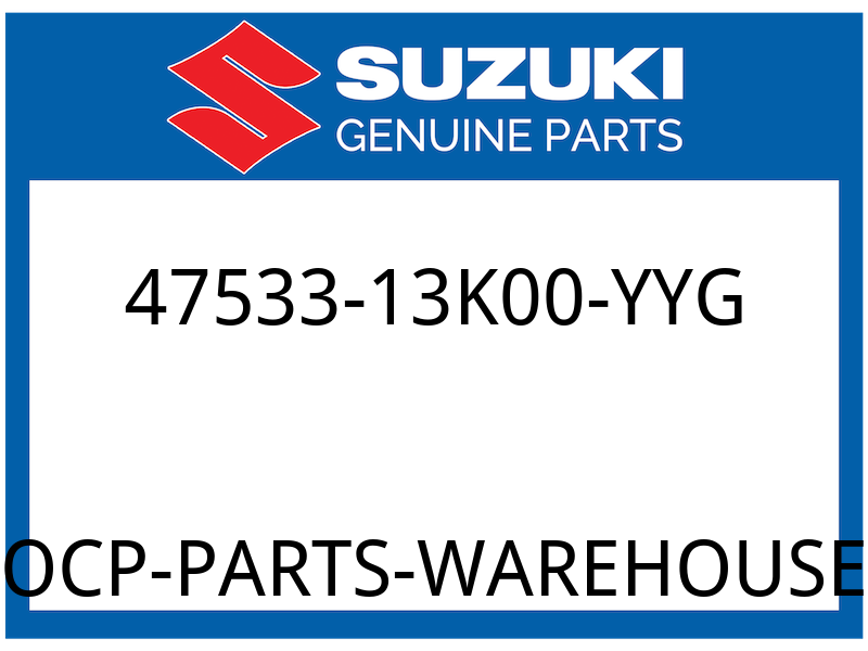 Suzuki OEM Part 47533-13K00-YYG COVER,FRAME BDY