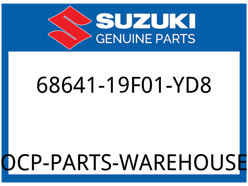 Suzuki OEM Part 68641-19F01-YD8 EMBLEM,"SUZUKI"