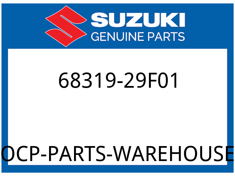Suzuki OEM Part 68319-29F01 LABEL,GENERAL W