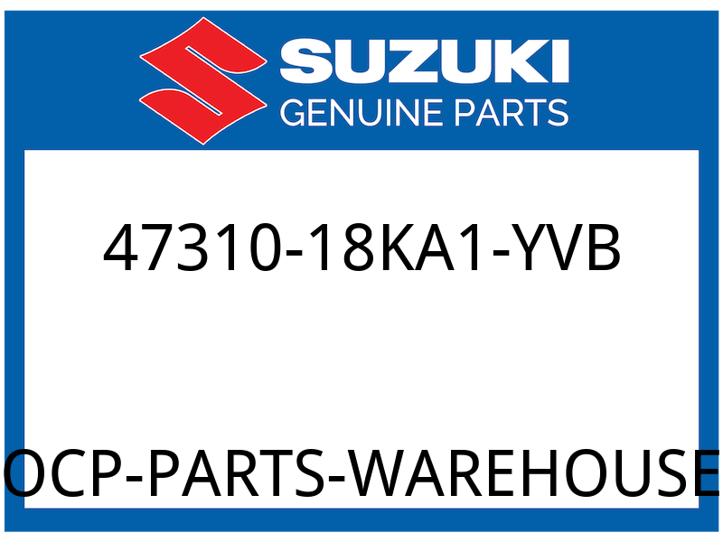 Suzuki OEM Part 47310-18KA1-YVB COVER,FRAME RR CTR (BLACK)