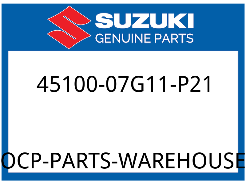 Suzuki OEM Part 45100-07G11-P21 SEAT ASSY