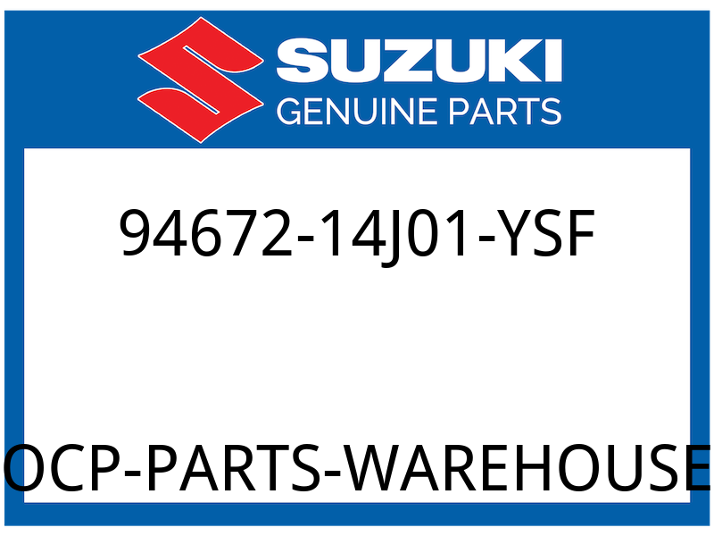Suzuki OEM Part 94672-14J01-YSF COVER,INTAKE,R