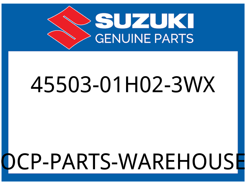 Suzuki OEM Part 45503-01H02-3WX COVER,SEAT TAIL
