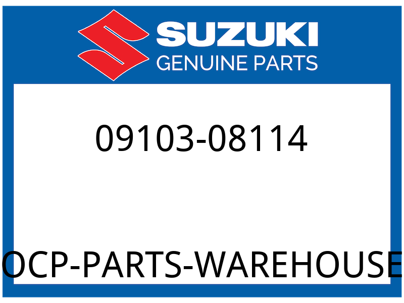 Suzuki OEM Part 09103-08114 BOLT (8X100)