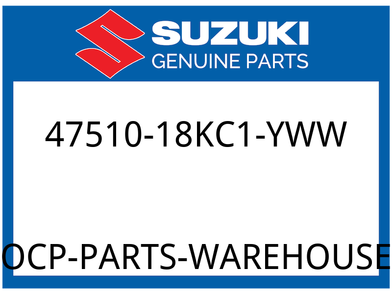 Suzuki OEM Part 47510-18KC1-YWW COVER,FRAME REA