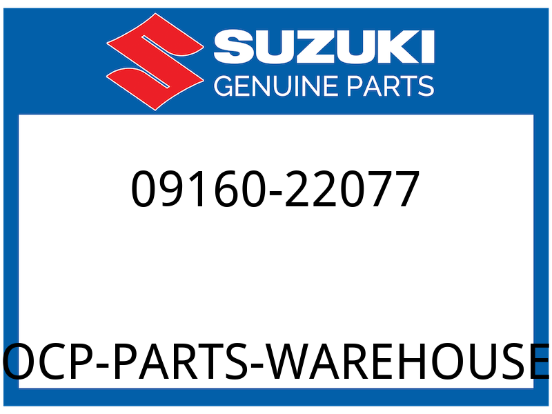 Suzuki OEM Part 09160-22077 WASHER