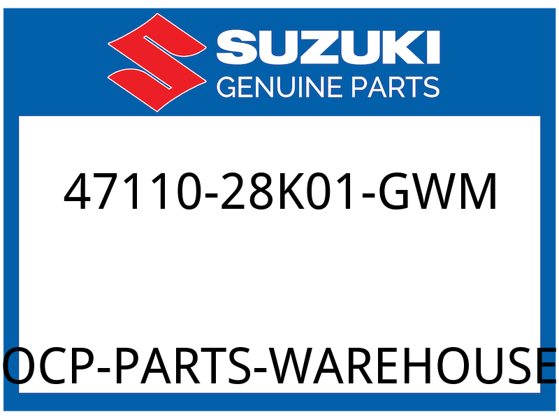 Suzuki OEM Part 47110-28K01-GWM COVER, FRAME RH