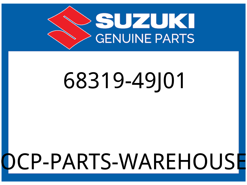 Suzuki OEM Part 68319-49J01 LABEL GENERAL WARNING