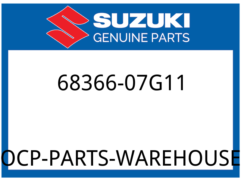 Suzuki OEM Part 68366-07G11 LABEL,GEAR SHIF