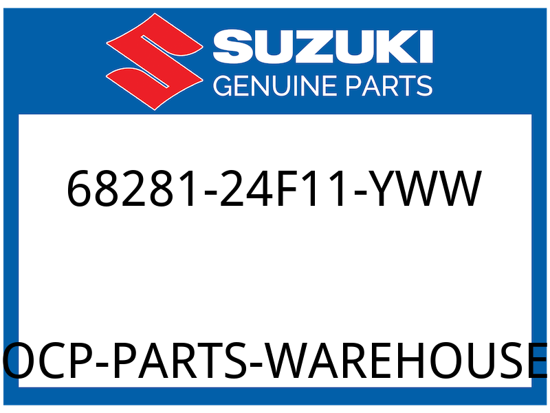 Suzuki OEM Part 68281-24F11-YWW EMBLEM,"SUZUKI"