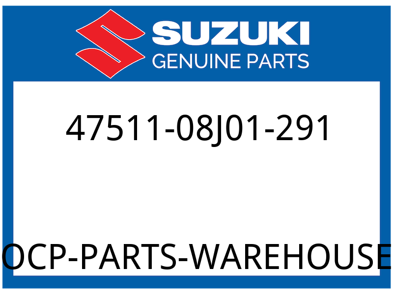 Suzuki OEM Part 47511-08J01-291 COVER,FRAME FR,