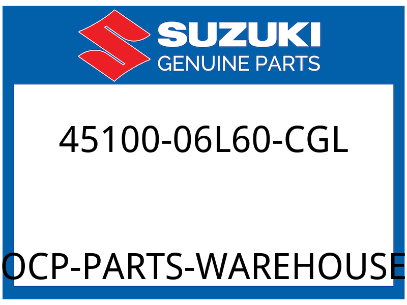 Suzuki OEM Part 45100-06L60-CGL SEAT ASSY