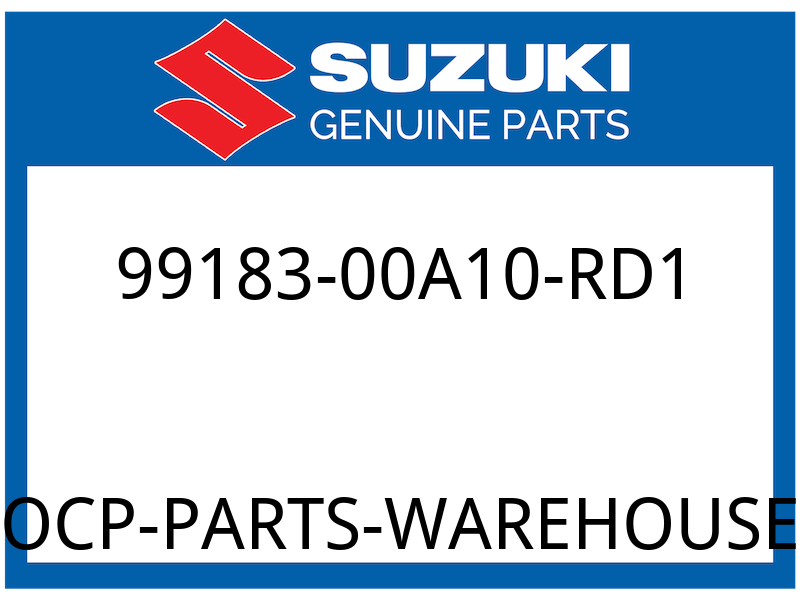 Suzuki OEM Part 99183-00A10-RD1 RIM DECALS, RED