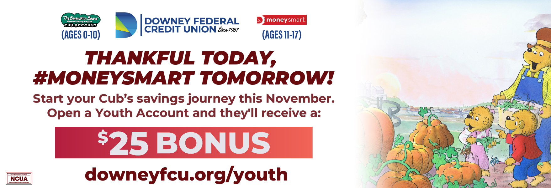 youth savings promotion - open this november and get $25
