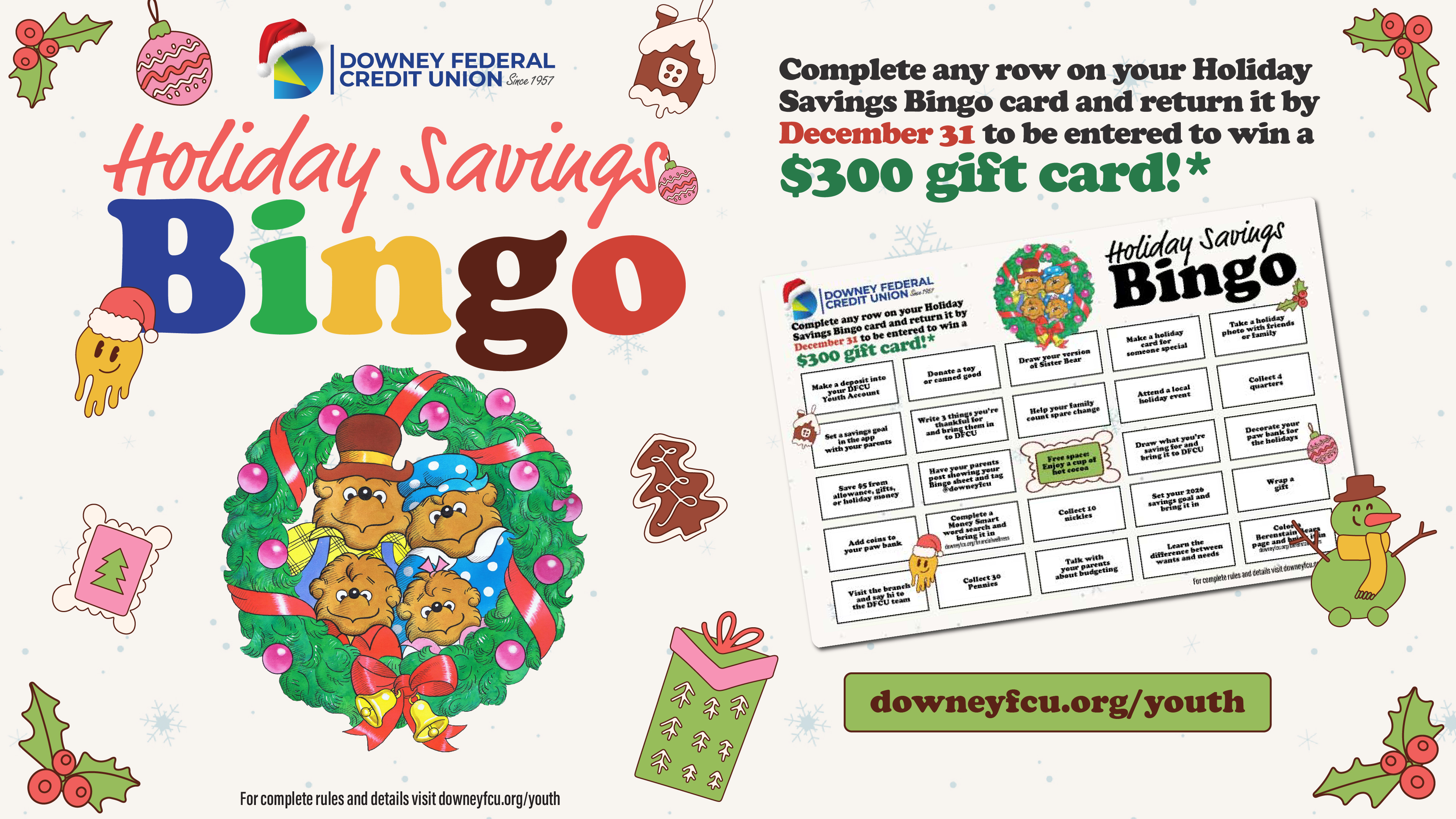 Youth Account December Promotion!