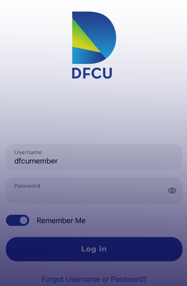 screengrab of mobile app