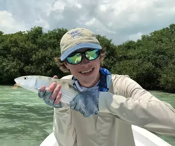 									Belize fly fishing el pescador island bonefish
															