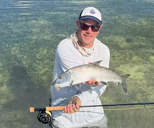 									Turneffe flats lodge dock bonefish
															