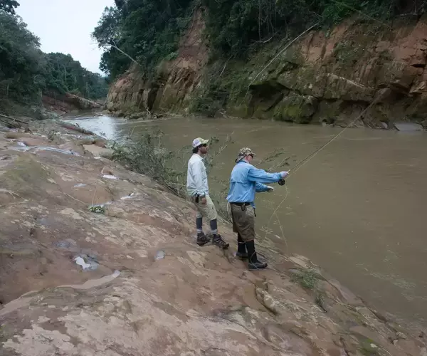 									Bolivia fly fishing 2014 seacure river wading
															