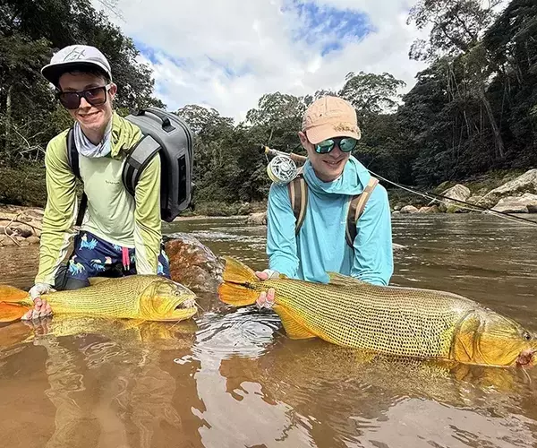 									Golden dorado fly fishing in bolivia double
															