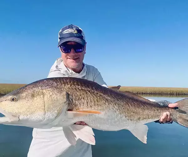 									Lousiana redfish fly fishing in cocodrie 33 of 33
															