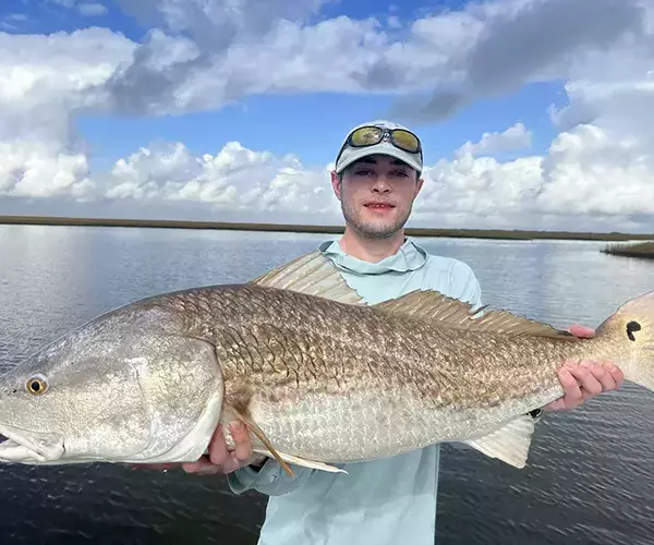 									Cocodrie louisiana redfish fly fishing alex and bull redfish
															