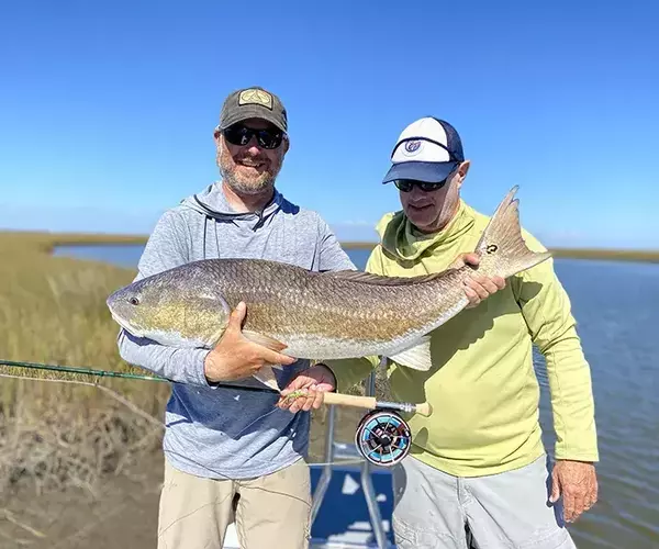 									Cocodrie louisiana redfish fly fishing bull and a green stick
															