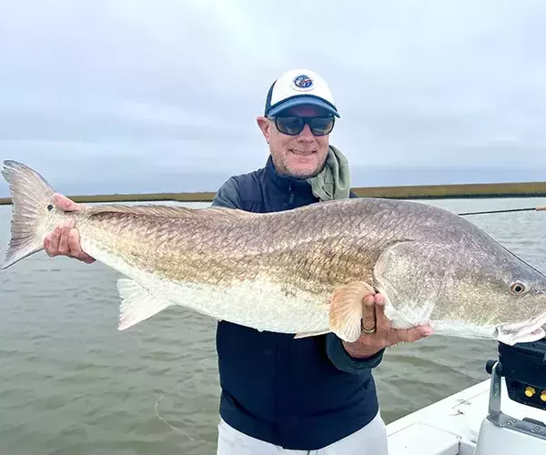 									Cocodrie louisiana redfish fly fishing cloudy day bull
															