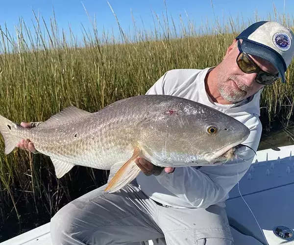 									Cocodrie louisiana redfish fly fishing redfish matt crab
															