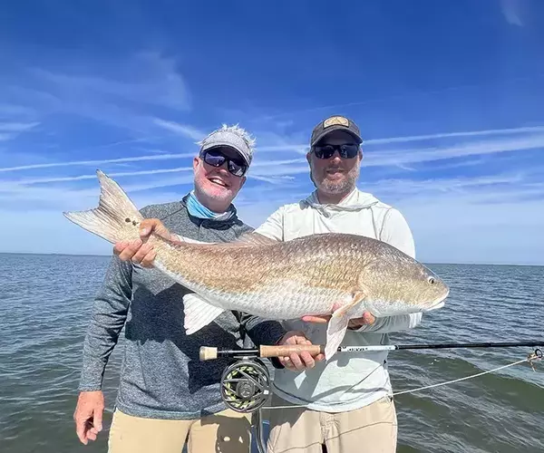 									Cocodrie louisiana redfish fly fishing tb and cooley
															