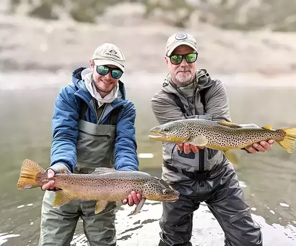 									Fly fishing the wind river canyon
															