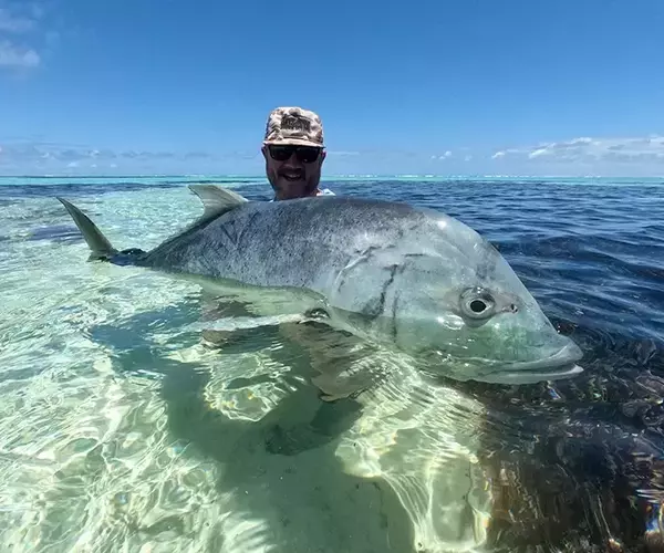 									Massive gt for dave dexter while fly fishing farquhar atoll
															