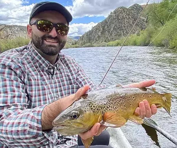 Big hole rvier fishing brown trout