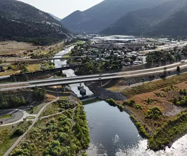 Blackfoot river fishing near clark fork