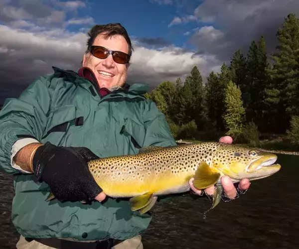 Blackfoot river fishing trophy brown trout