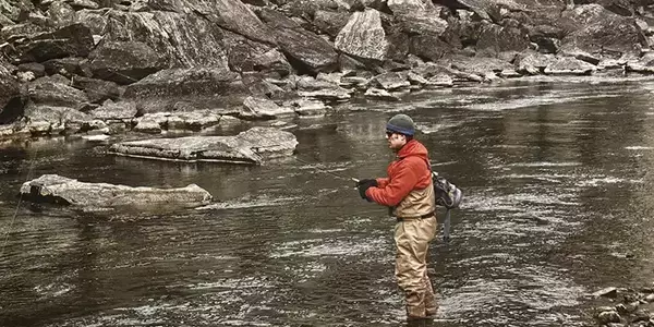 Lower madison river fishing in beartrap canyon
