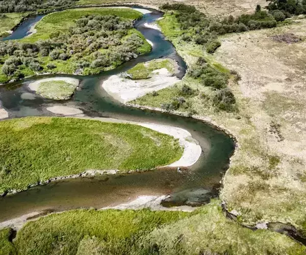 Ruby river MT angler fishing