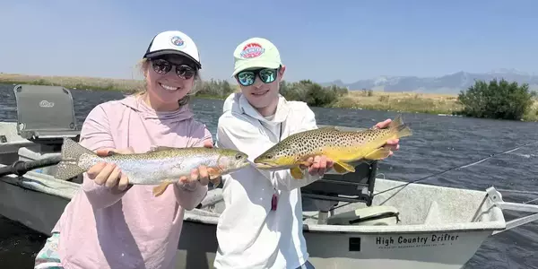 Upper madison river fly fishing double