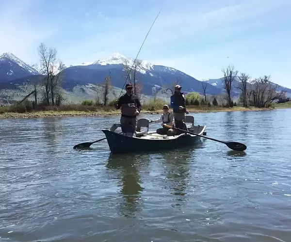 Yellowstone River fly fishing Paradise Valley Montana.
