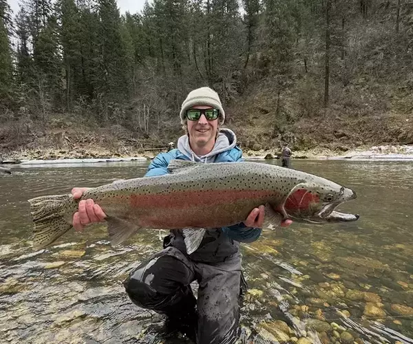 Jackson krause bozeman fly fishing guide with steelhead
