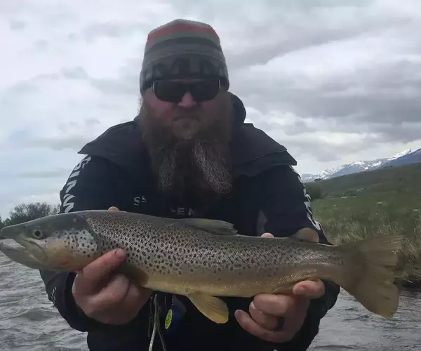 									Mike brown trout mean mug
															