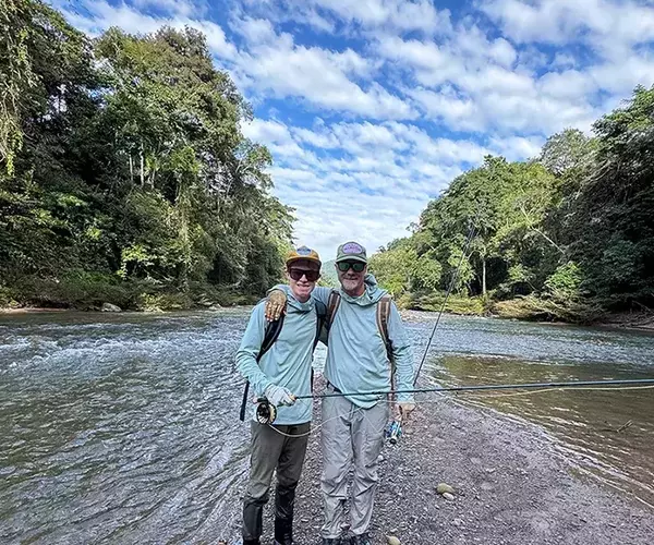 									Golden dorado fly fishing other dynamic duo
															