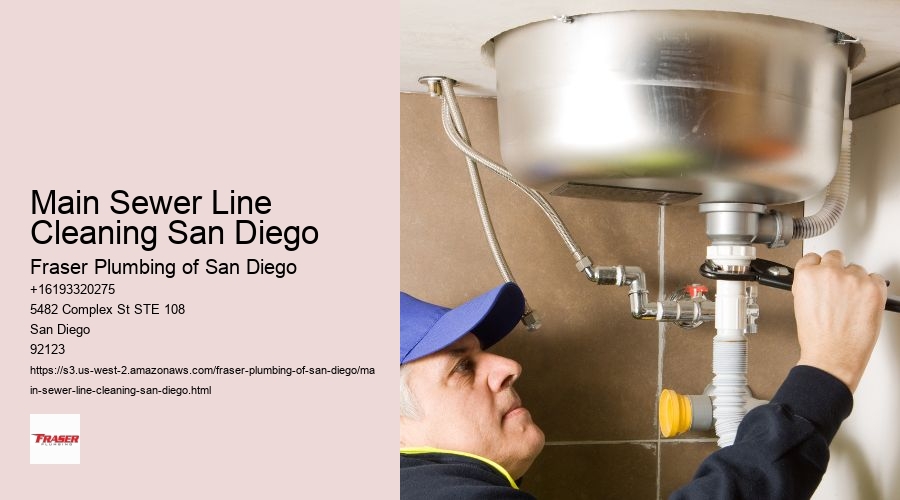 Main Sewer Line Cleaning San Diego