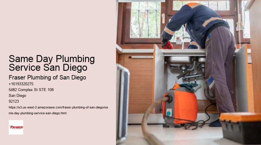 Same Day Plumbing Service San Diego