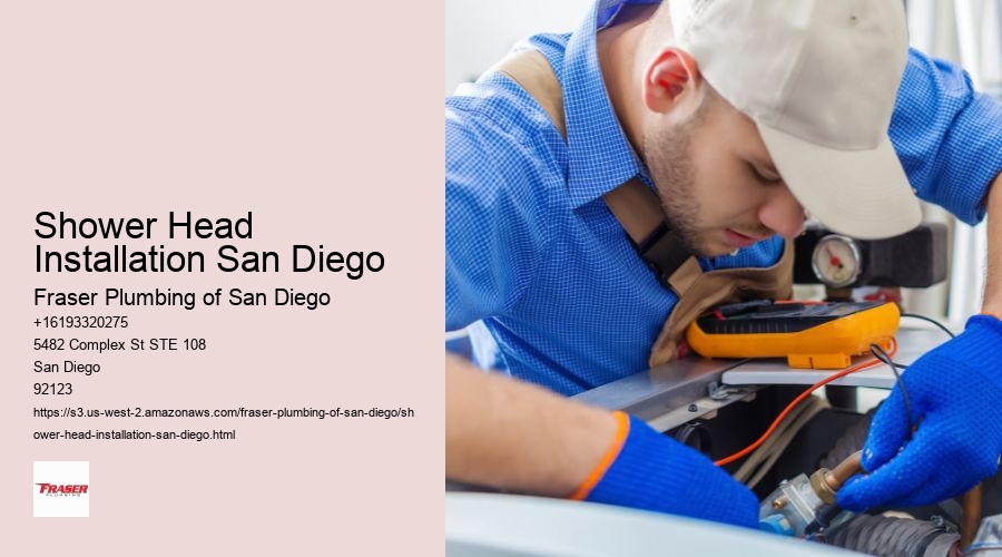 Shower Head Installation San Diego
